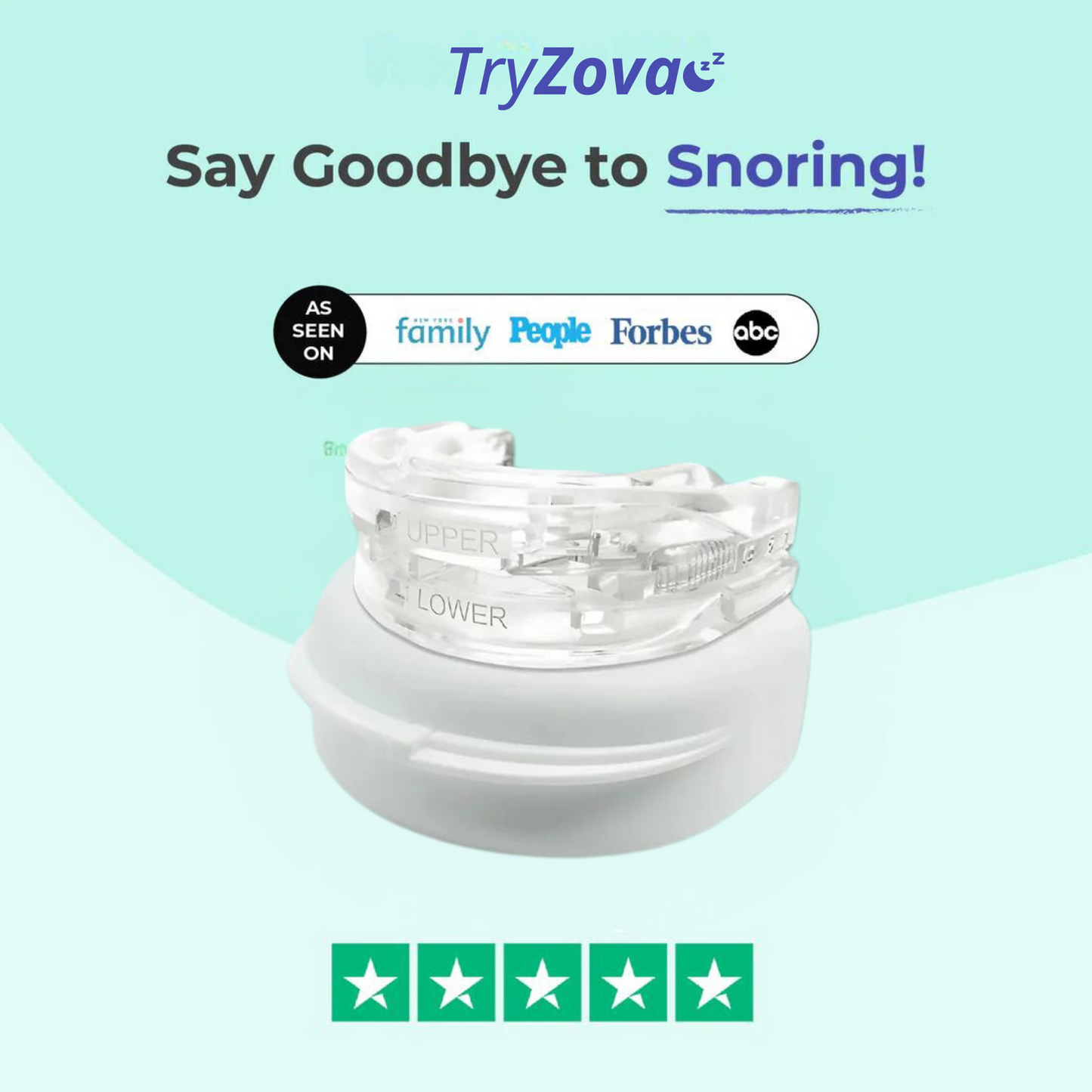 Try Zova™ Anti-Snoring Mouthpiece