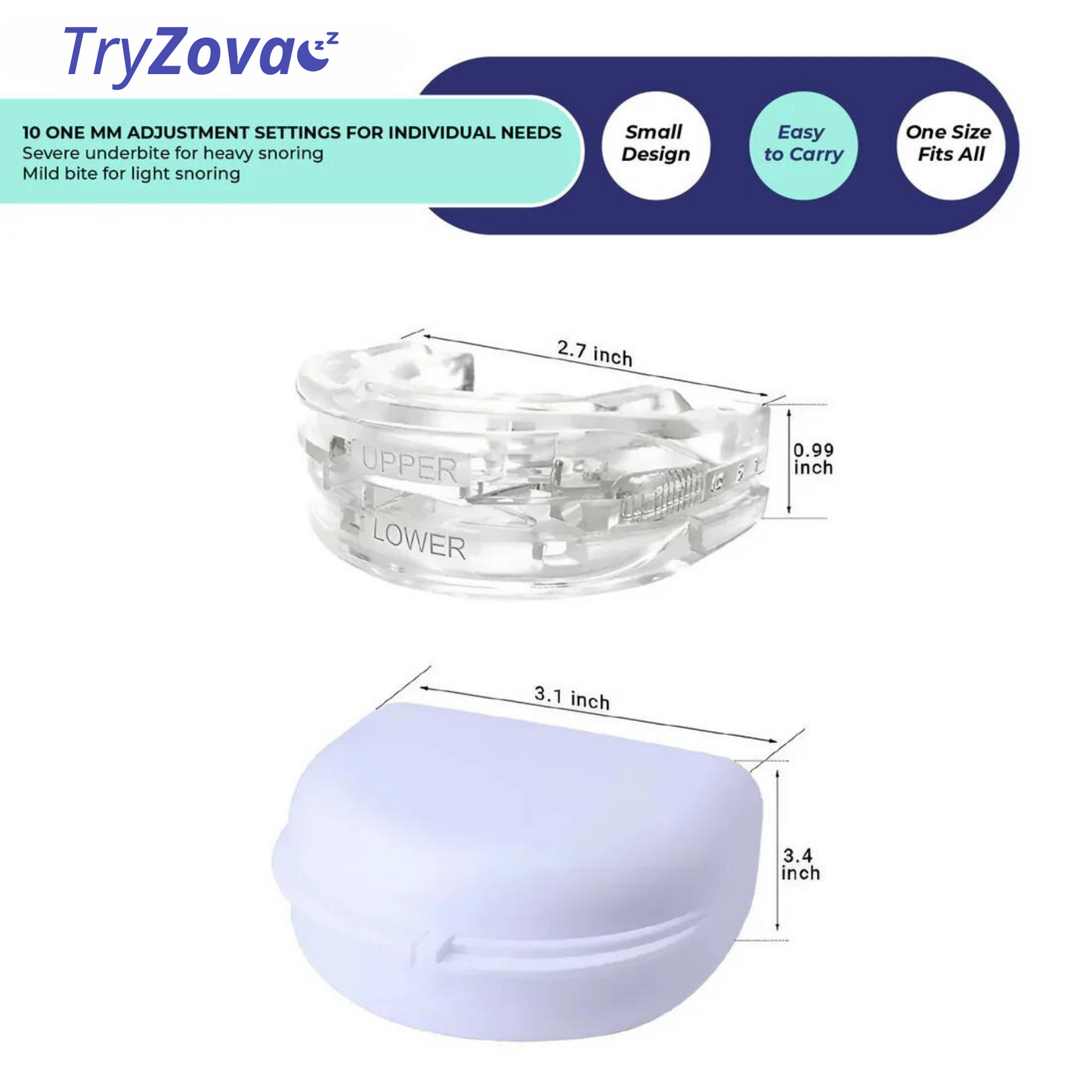 Try Zova™ Anti-Snoring Mouthpiece