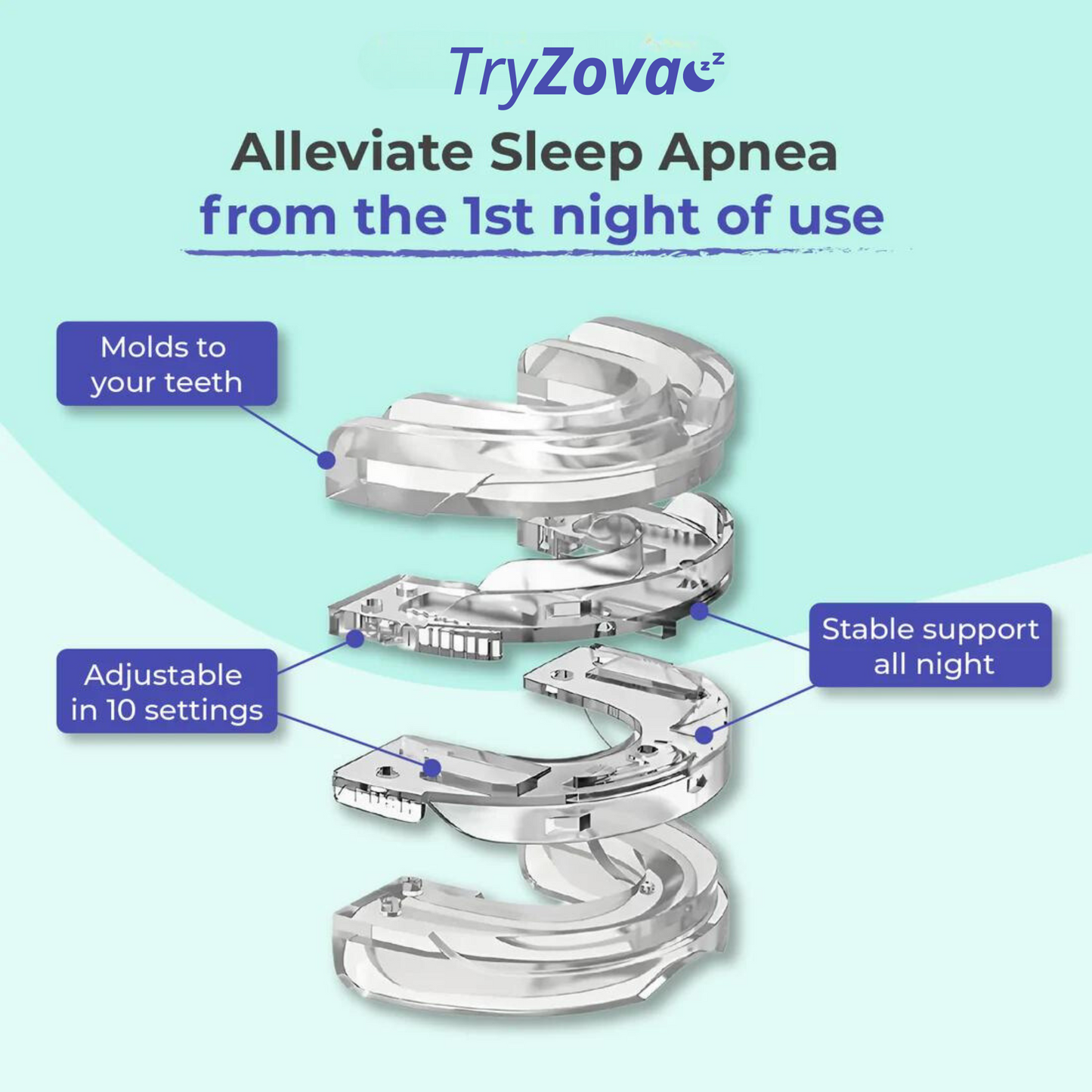 Try Zova™ Anti-Snoring Mouthpiece